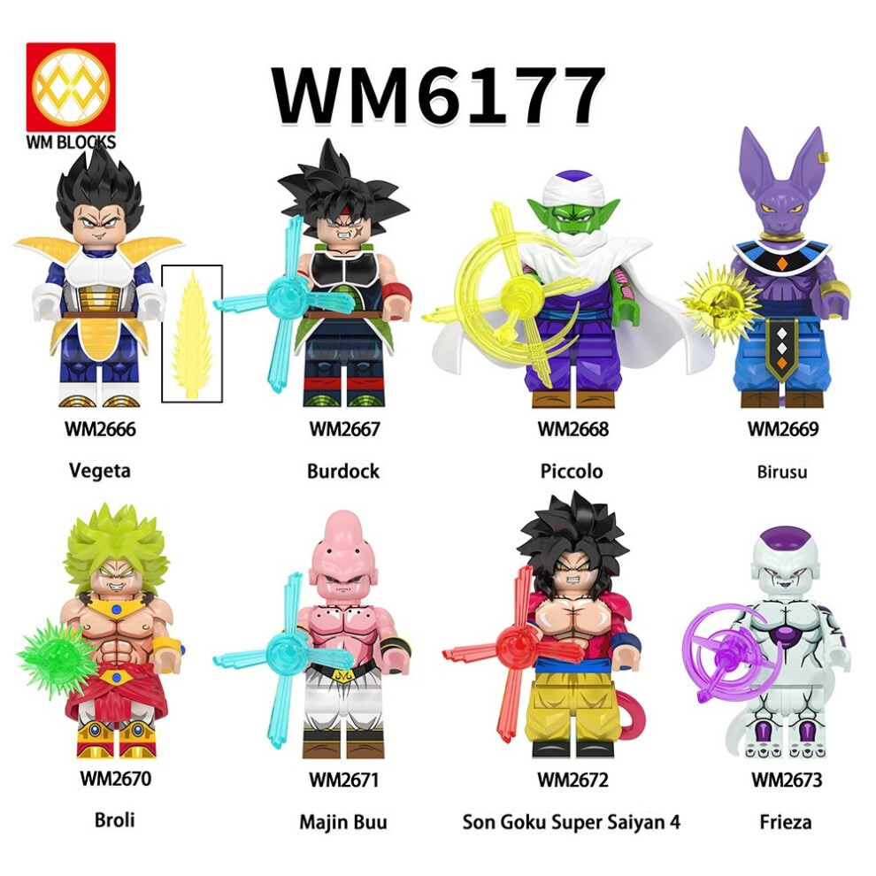 Dragon Ball Mini figure Building Blocks Kids 8PCS/SET Toys