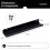 Hudson Hifi LP Vinyl Record Wall Display Black Satin 12 Pack 6