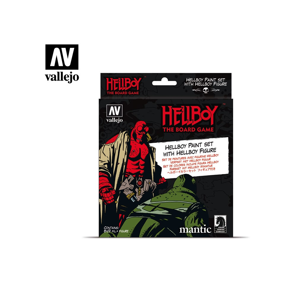 VAL70187 - AV Vallejo Model Color Set - Hellboy (8 paints & figure)