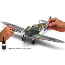RV36201 Revell Model Color Set - RAF WWII (8x17ml) for authentic WWII aircraft finishes