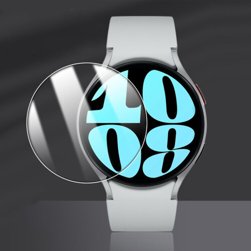 (transparent, 40mm) (4 Pack) For Samsung Galaxy Watch 6 Classic (47mm) Tempered Glass Screen Protector, Anti Scratch, Bubble Free Galaxy Watch 6 Classic 47mm