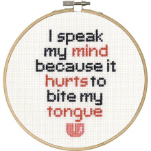D70-74639 - Dimensions Counted X Stitch - Speak My Mind