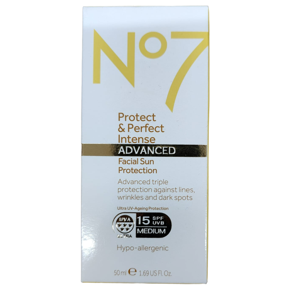 No7 Protect & Intense Advanced Facial Sun Protect SPF15 Medium 50ml