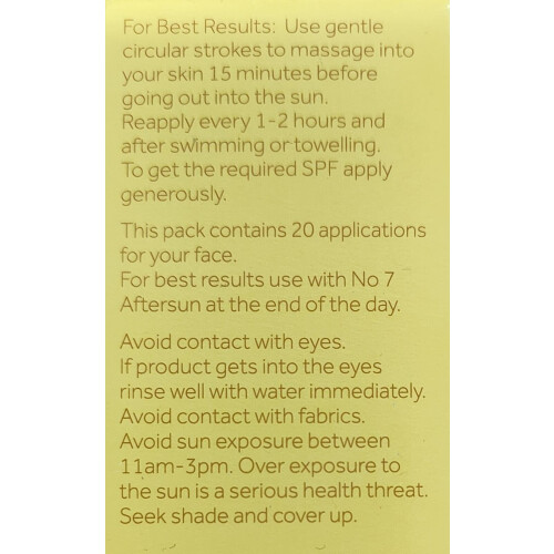 Boots No7 No7 Protect & Intense Advanced Facial Sun Protect SPF15 Medium 50ml 2