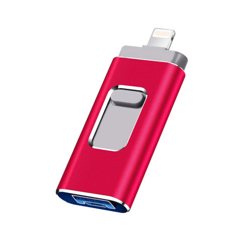 Usb Flash Drive For Iphone/Computer 64Gb Memory Stick (64Gb, Red) Can Store Files And Photos 1