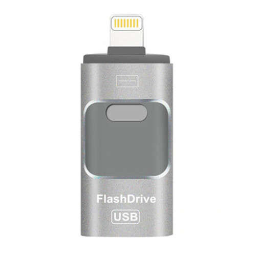 Usb Flash Drive, 3 In 1 Usb 3.0 Flash Drive, Usb Flash Drive Storage Compatible With Iphone Ipad Android Computer-128Gb