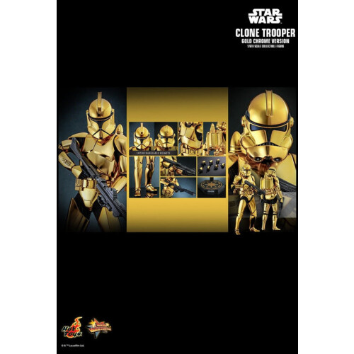Hot Toys ειδώλιο Hot Toys MMS735 - Star Wars - Clone Trooper Gold Chrome Version 1