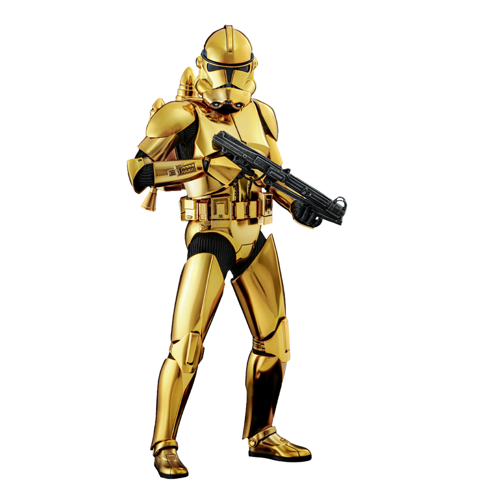 Figure Hot Toys MMS735 - Star Wars - Clone Trooper Gold Chrome Version