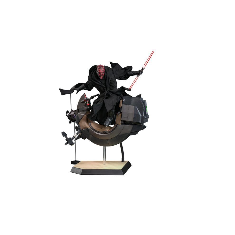 Hot Toys Figure Mms749b - Star Wars : The Phantom Menace - Darth Maul & Sith Speeder