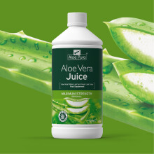 2 X Aloe Pura Bio-Active Aloe Vera Juice Max Maximum strength 1 Litre