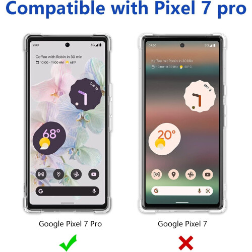(Pixel 7 Pro, Black) For Google Pixel 7 Pro 7A 8 Pro  Liquid Silicone Shockproof Phone Case 1