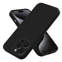 (IPHONE 14 Pro Max, Black) For Apple iPhone 15 14 13 12 Pro Max SE 2020 / 2022 / 7 / 8 Liquid Silicone Shockproof Phone Case