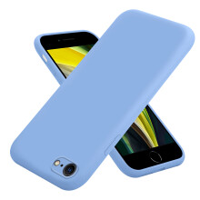 (IPHONE SE 2020, Sky Blue) For Apple iPhone 15 14 13 12 Pro Max SE 2020 / 2022 / 7 / 8 Liquid Silicone Shockproof Phone Case