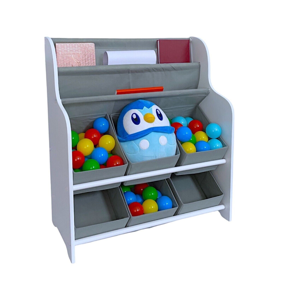Kids Storage Tub with Bookshelves Perfect Organiser Kid Clothes Books & Toys