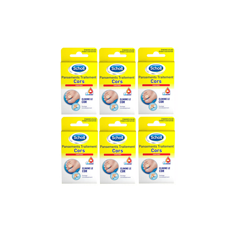 Scholl Natural Corn Plasters 6pc (x 6 packs) EXPIRY SEPTEMBER 2017 IMPORT STOCK