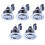 Litecraft Recessed Tiltable Bathroom IP65 Downlight In Chrome - 5 Pack 1