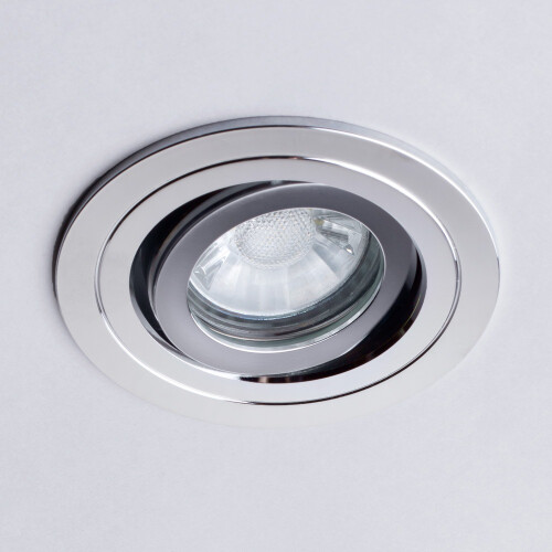 Litecraft Recessed Tiltable Bathroom IP65 Downlight In Chrome - 5 Pack 2