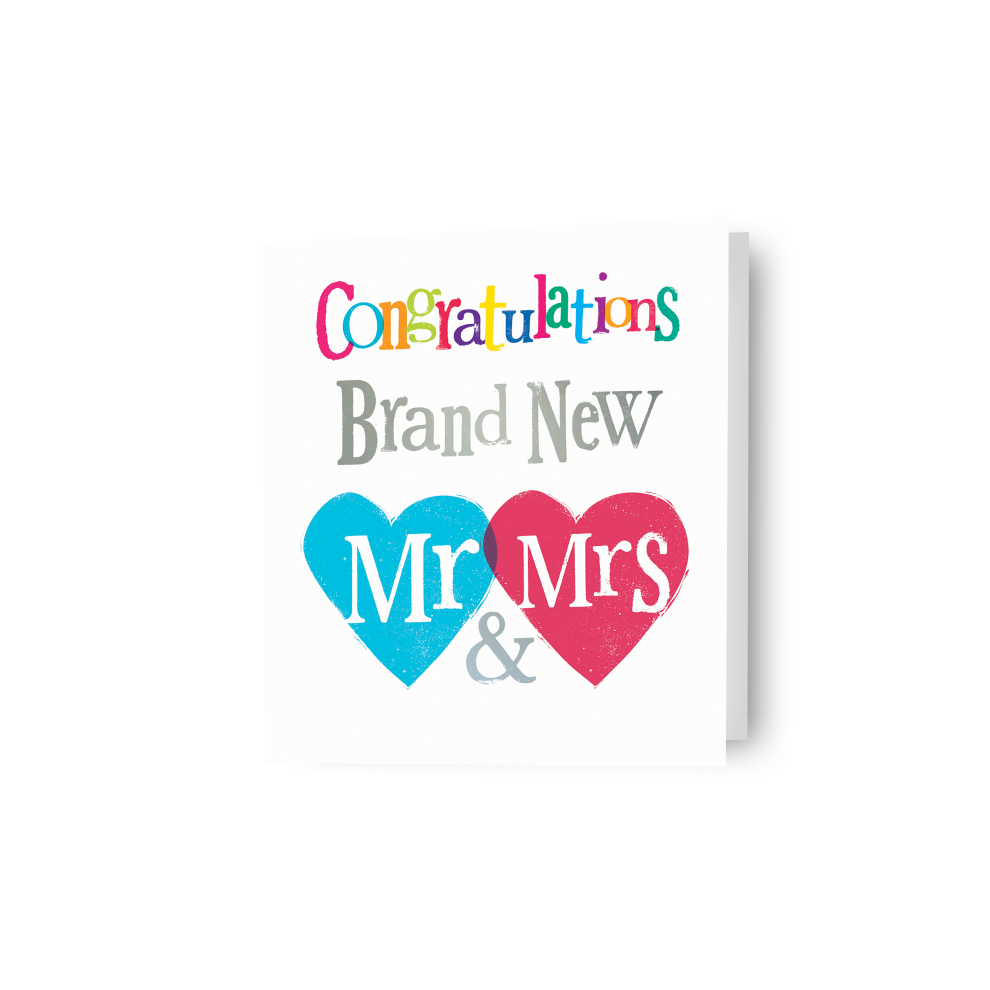 Brightside Recordings Brightside 'Mr & Mrs' Wedding Card
