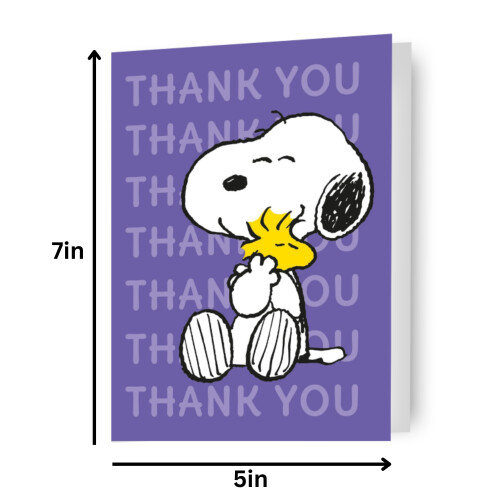Peanuts Snoopy Thank You Card 1