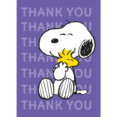 Peanuts Snoopy Thank You Card 2