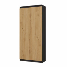 PRATO - Office cabinet- Bookcase with doors - 80x35x180 cm - 8 shelves