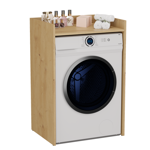 (Oak) Storage unit for washing machine - 64x50x97.5 cm 1