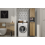 (Grey & Oak) Storage unit for washing machine - 64x50x97.5 cm 4