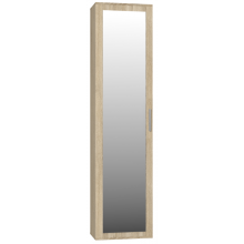 (Sonoma) ATARA - Hall cupboard with large mirror - 180x50x35 cm - 2 shelves + hanging space - Hall furniture