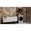 (Grey & Oak) Storage unit for washing machine - 64x50x97.5 cm 6