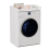 (White) Storage unit for washing machine - 64x50x97.5 cm 2