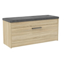 (Sonoma) PARMI - Scandinavian style hallway shoe cabinet - 100x35x49 - Bench with storage space