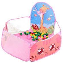(Pink) Kids Playpen Children Outdoor Indoor Ball Pool Play Tent