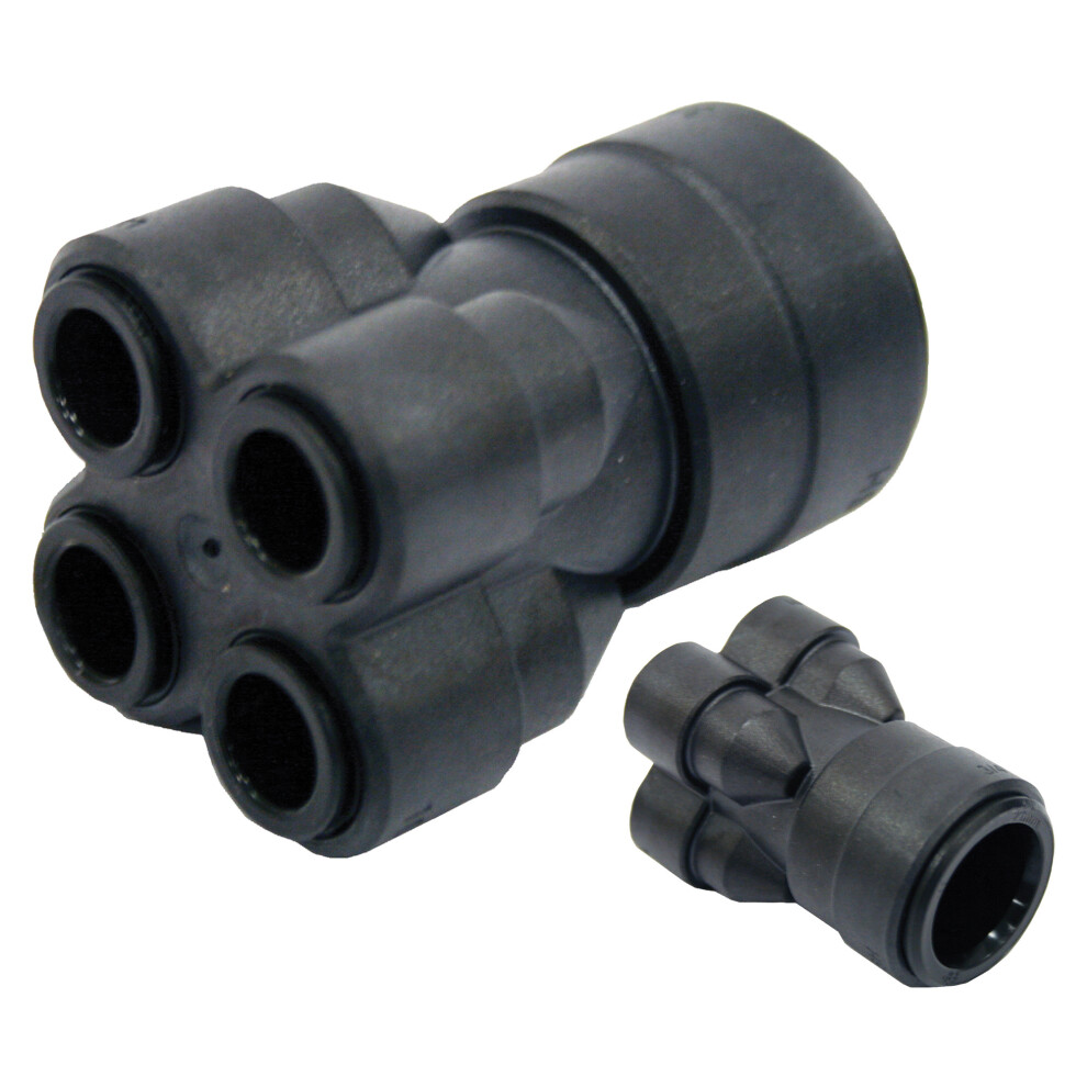 John Guest Speedfit 4 Way Manifold 22 X 10Mm (Pack Of 5) 665628035096