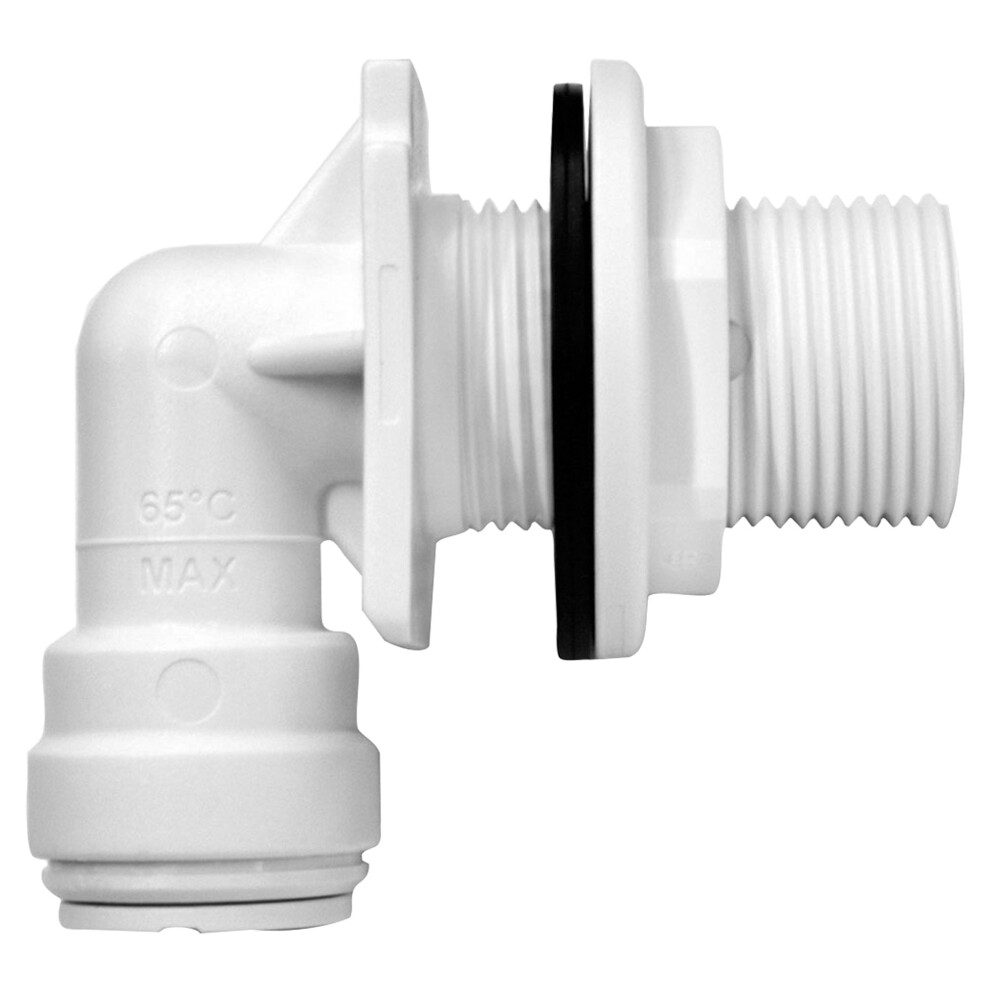 John Guest Speedfit Bulkhead Elbow 15mm X 3/4