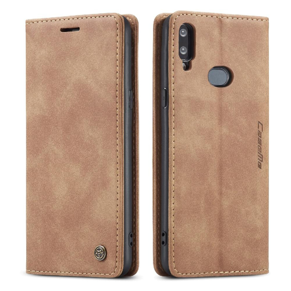 (Yellow) Flip Case For Samsung Galaxy A10s/ M01s Case Card Slot Kickstand Flip Folio Book Vintage Pu Leather Wallet Magnetic Closure Shockproof Yellow 764762752590