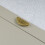 Satin Brass Half Moon Kitchen Cabinet Pull Handle 64mm 10