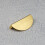Satin Brass Half Moon Kitchen Cabinet Pull Handle 64mm 3