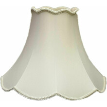 (16" Shade) Cream Single Scallop Table/Floor Lampshade