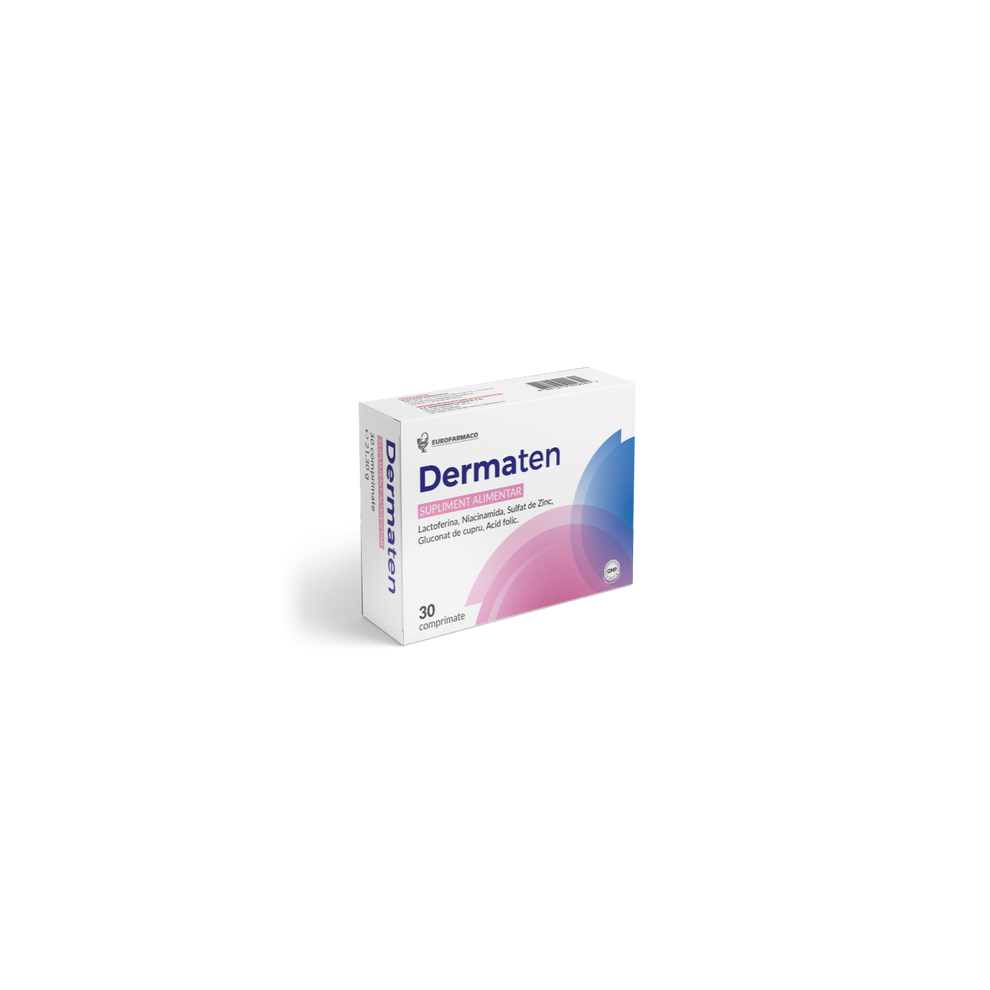 Dermaten, 30 tablets Vitamin B3 / niacinamide, lactoferrin