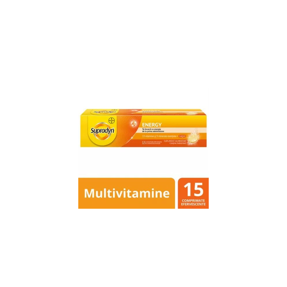 Bayer Supradyn Energy Multivitamin & Mineral With Coenzyme Q10, 15 Tbl