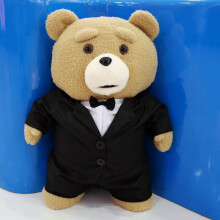 (Black) 43cm Movie Ted Bear Plush Toys Soft Stuffed Doll Teddy Bears Kids Gift Plushies