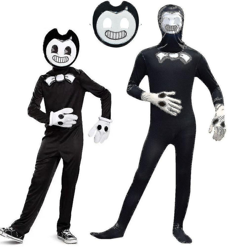 (6-7Years) Bendy And The Ink Machine Kids Boy Jumpsuit Mask Fancy Costume Not,Specified