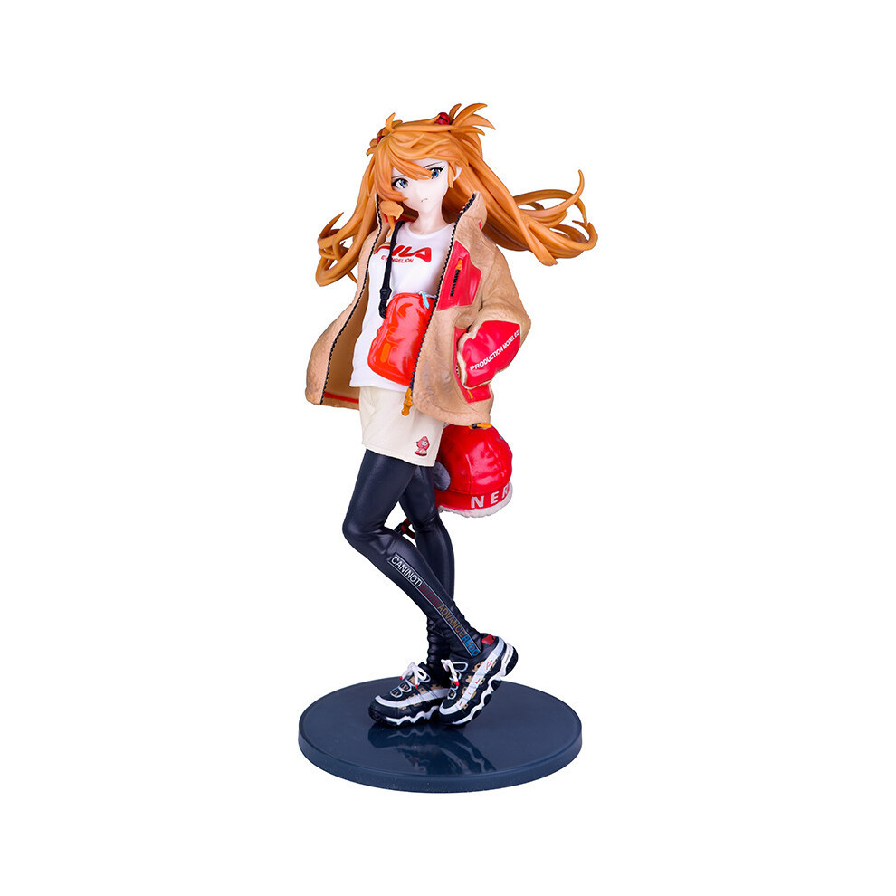 (Orange) Neon Genesis Eva Evangelion Asuka Anime Character Pvc Model Figure Collectors