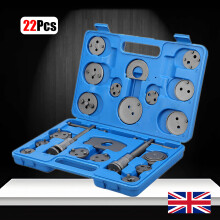 22pc Heavy Duty Disc Brake Caliper Piston Rewind Tool Kit Manual Blue
