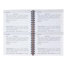 Horror Movie Review Book Comprehensive 100 Page Logbook For Recording Comprehensive 100 Page Logbook Record Synopsis Notebook