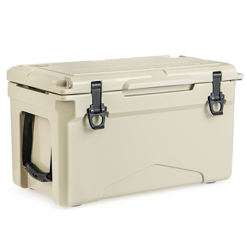 28L Rotomolded Cooler Insulated Portable Ice Chest With Integrated Cup Holders