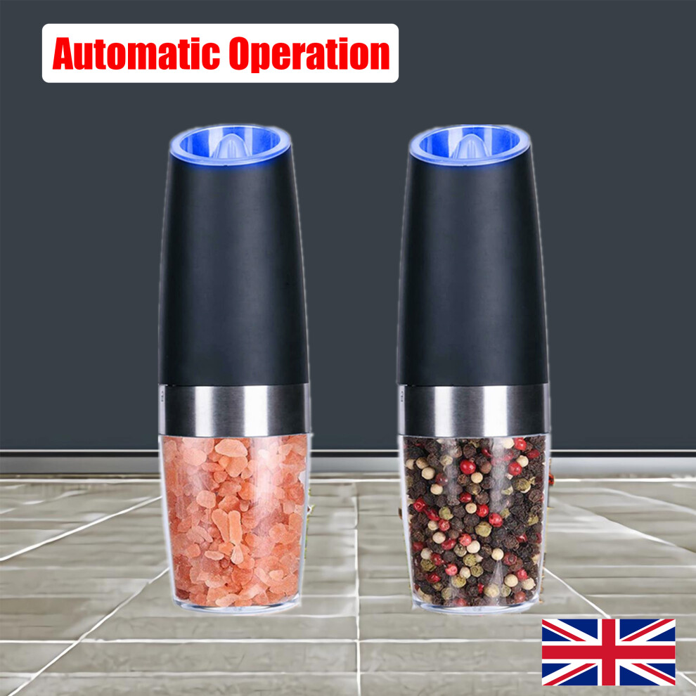 Gravity Electric Pepper And Salt Grinder Automatic Operation 2Pcs