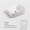 Ceramic Bathroom Basin Sink Cloakroom Hand Wash Counter Top 5