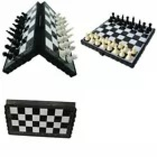 Magnetic Folding Chess Board Game Portable Travel With Storage 1