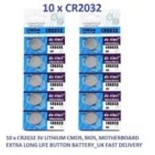 100x Button Cell Battery Pack - CR2032/CR2025/CR2016/CR1632/AG13/AG10/AG4/AG3, Long Life, Code 74251224
